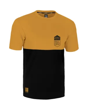 Rocday pánsky dres s krátkym rukávom Double V2, Black/Yellow