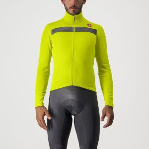 Castelli pánsky dres Puro 3 Electric Lime/Black Reflex